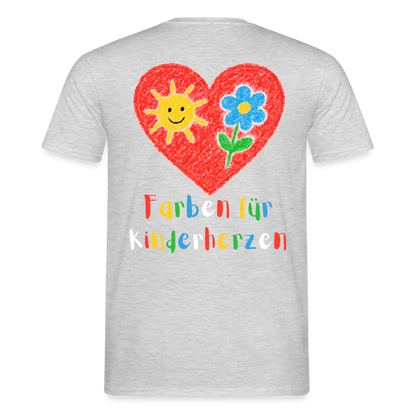 Unisex T-Shirt "Farben für Kinderherzen" (beidseitig bedruckt) Männer T-Shirt