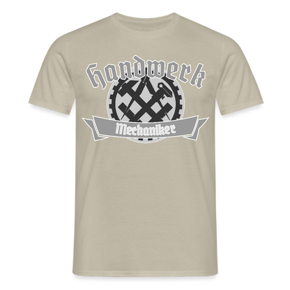 Unisex T-Shirt "Mechaniker" Sandbeige Männer T-Shirt