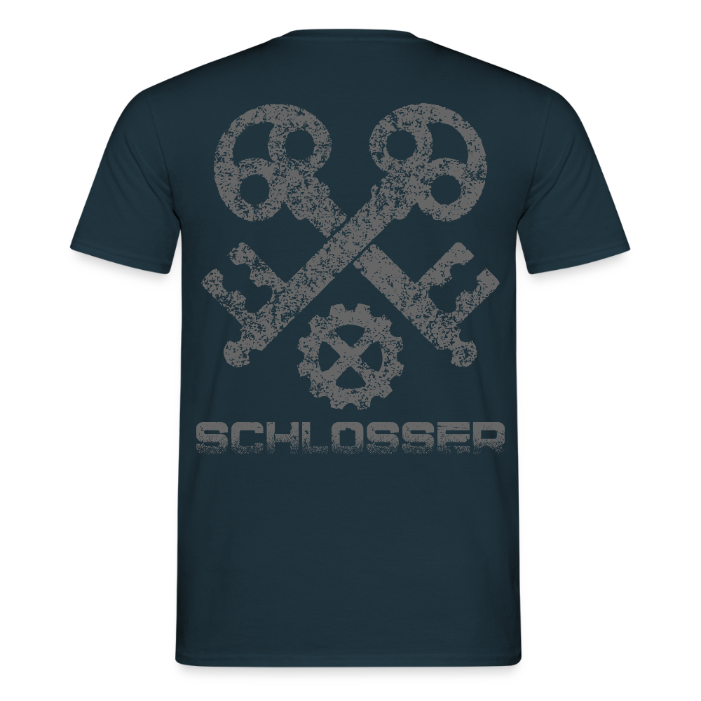 Unisex T-Shirt "Schlosser" Navy Männer T-Shirt