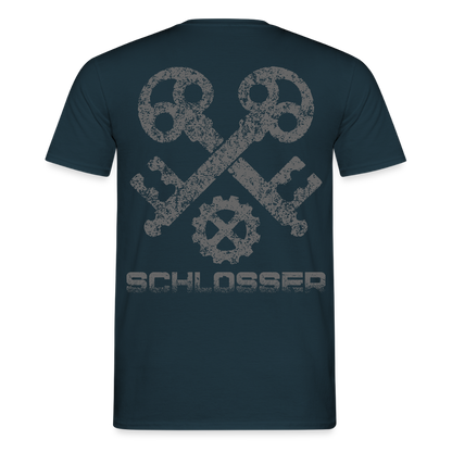 Unisex T-Shirt "Schlosser" Navy Männer T-Shirt