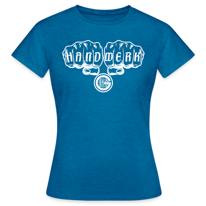 Frauen T-Shirt "Gerüstbauer" - Antikblaues Saphir meliert