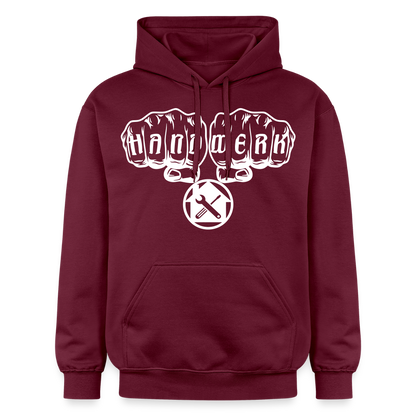 Gildan Unisex Softstyle® "Hausmeister" Maroon Gildan Unisex Softstyle® Midweight Hoodie