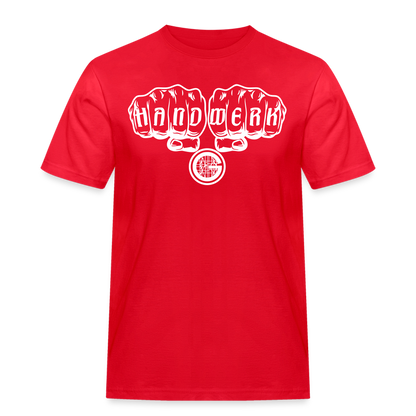 Männer Workwear T-Shirt "Gerüstbauer" Rot Männer Workwear T-Shirt