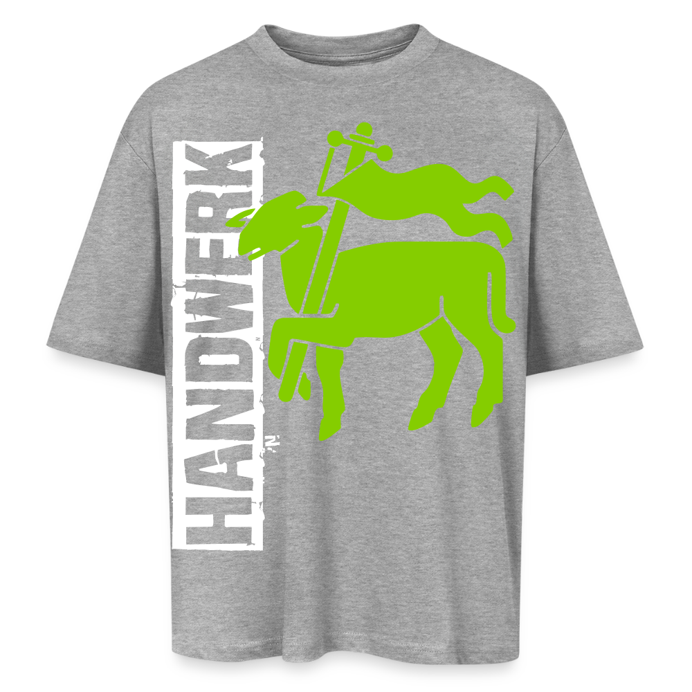 Oversized Unisex T-Shirt "Fleischer" Grau meliert Oversized Unisex T-Shirt