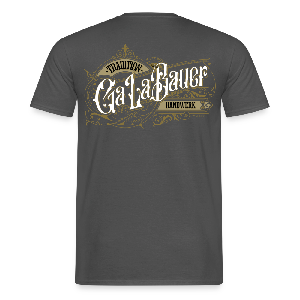 Unisex T-Shirt "GaLaBauer" von Spreadconnect, Männer T-Shirt mit nostalgischem Druck, bequemes Baumwollshirt, frontale Ansicht