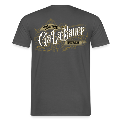 Unisex T-Shirt "GaLaBauer" von Spreadconnect, Männer T-Shirt mit nostalgischem Druck, bequemes Baumwollshirt, frontale Ansicht