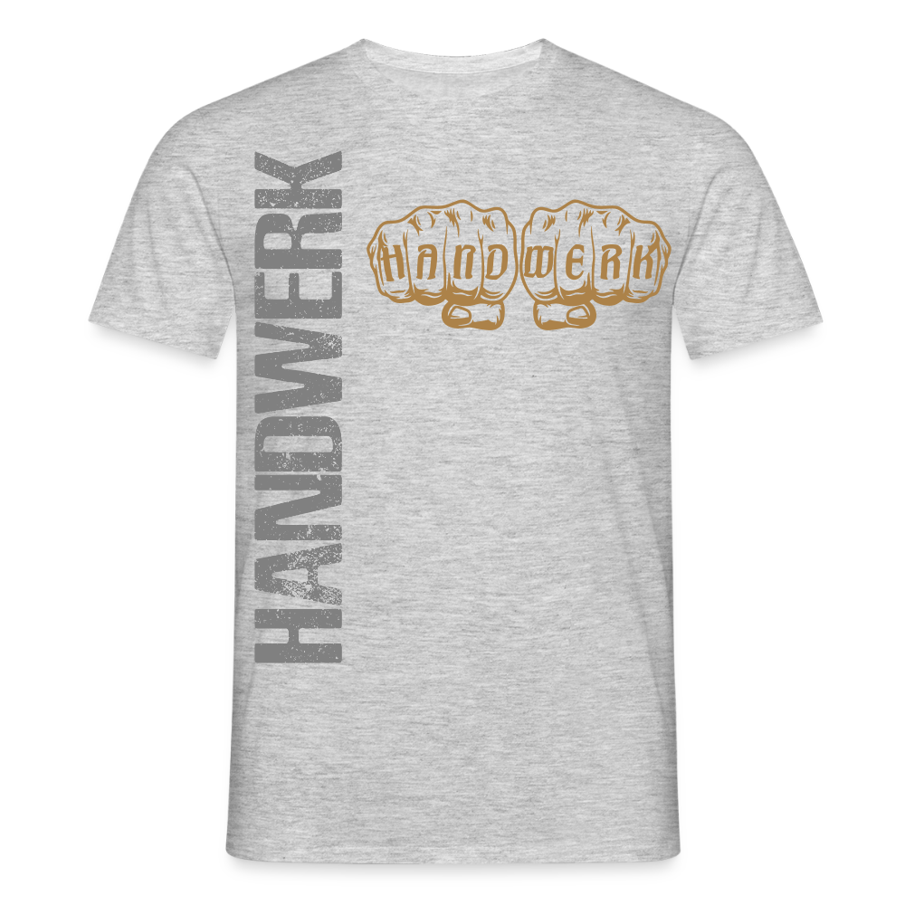 Unisex T-Shirt "Handwerk24" Grau meliert Männer T-Shirt