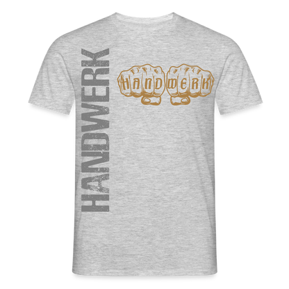 Unisex T-Shirt "Handwerk24" Grau meliert Männer T-Shirt