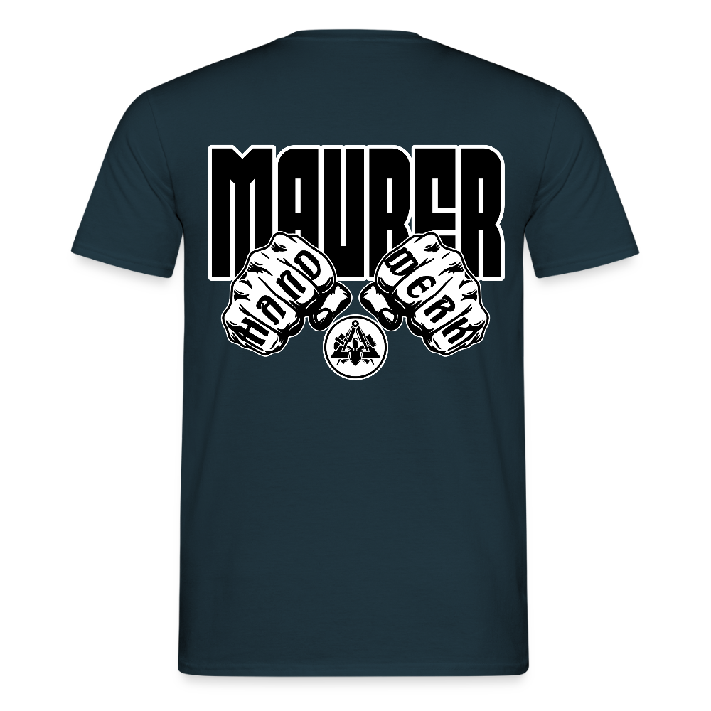 Unisex T-Shirt "Maurer" Navy Männer T-Shirt
