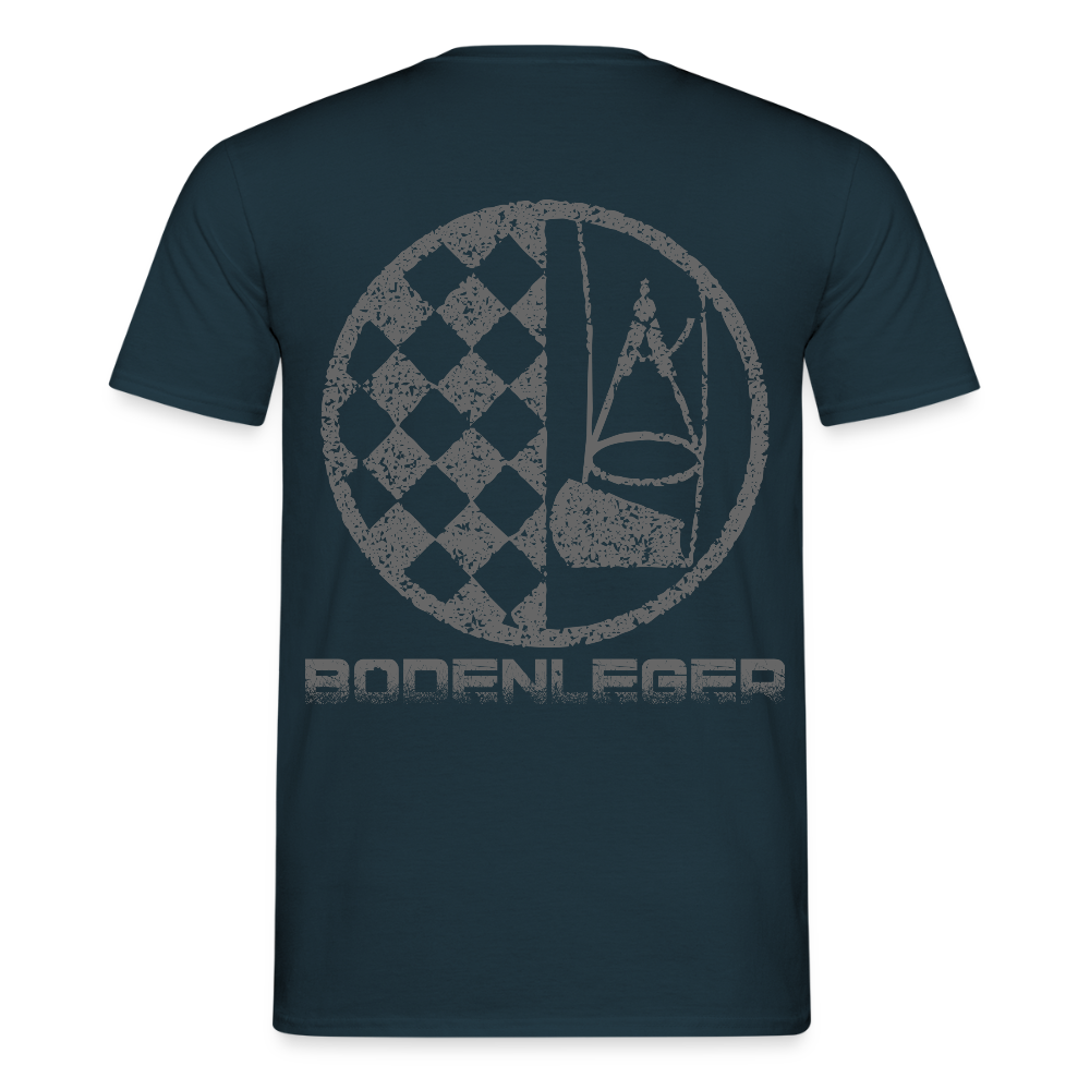 Unisex T-Shirt "Bodenleger" Navy Männer T-Shirt