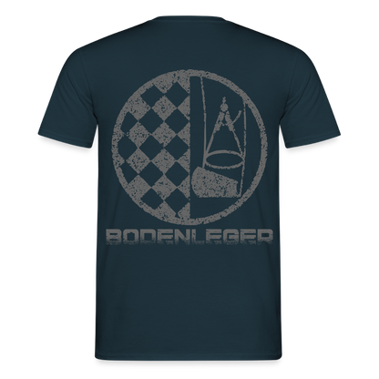 Unisex T-Shirt "Bodenleger" Navy Männer T-Shirt