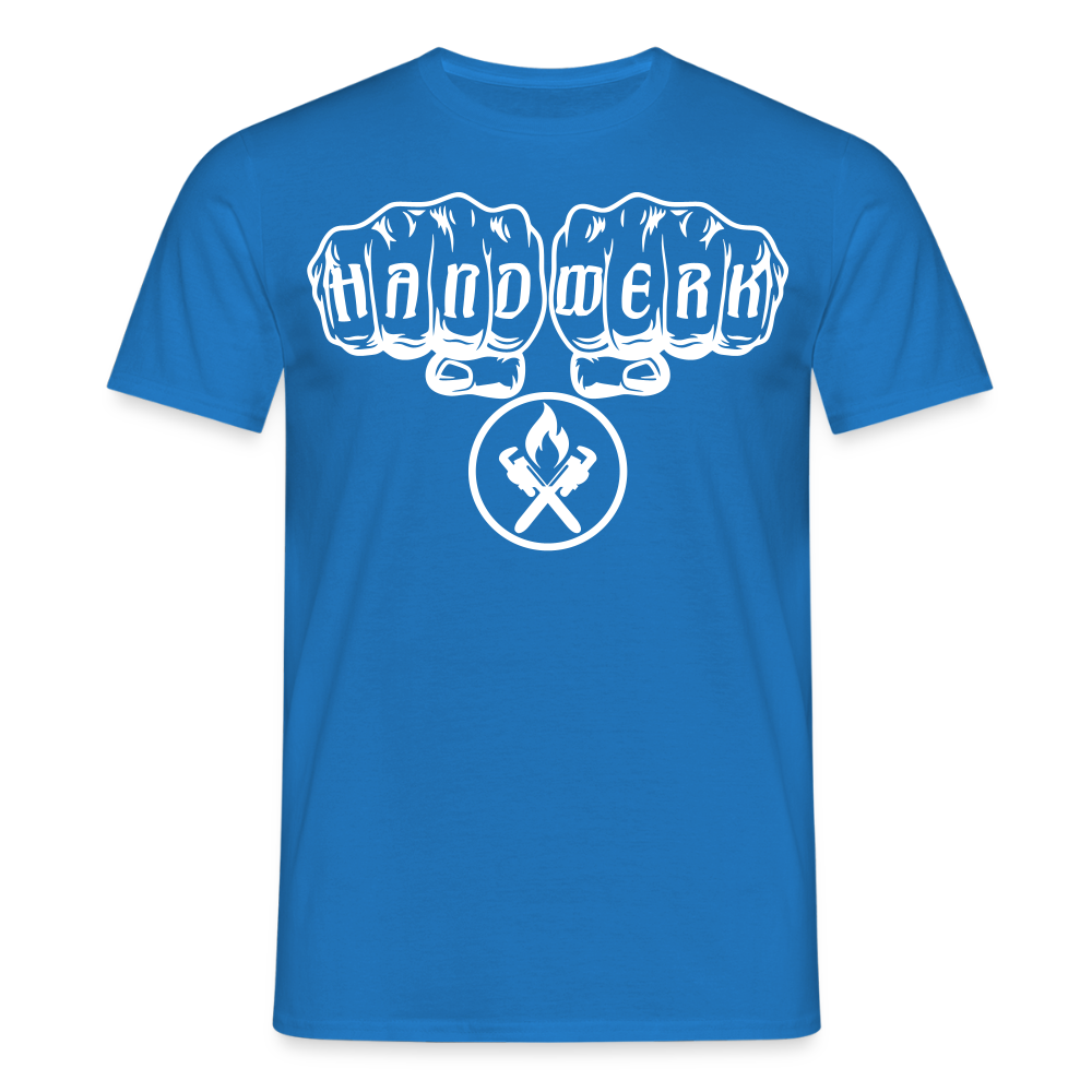 Unisex T-Shirt "Heizungsbauer" Royalblau Männer T-Shirt