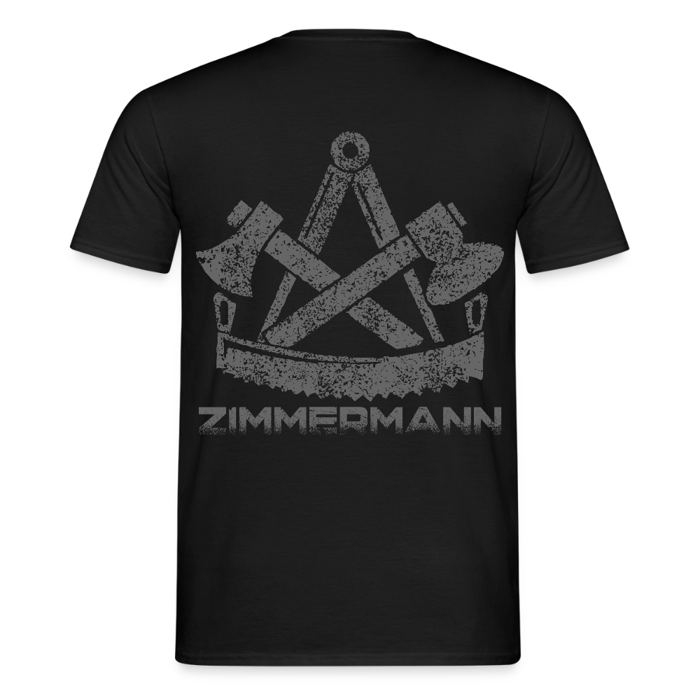 Unisex T-Shirt "Zimmermann" Schwarz Männer T-Shirt