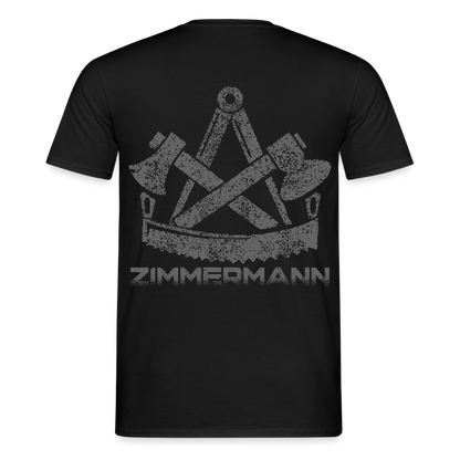 Unisex T-Shirt "Zimmermann" Schwarz Männer T-Shirt