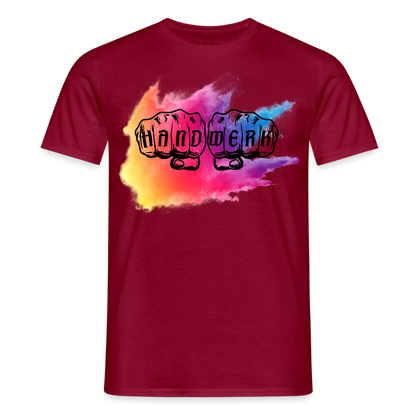 Unisex T-Shirt "Holy-Handwerk" Ziegelrot Männer T-Shirt