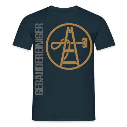 Unisex T-Shirt "Gebäudereiniger" Navy Männer T-Shirt