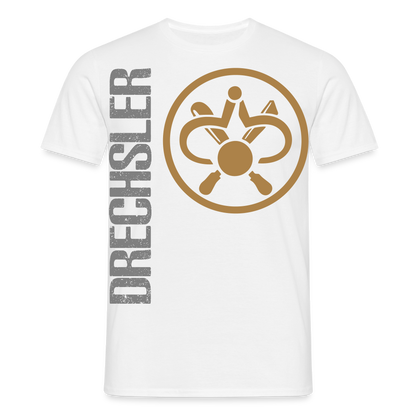 Unisex T-Shirt "Drechsler" Weiß Männer T-Shirt