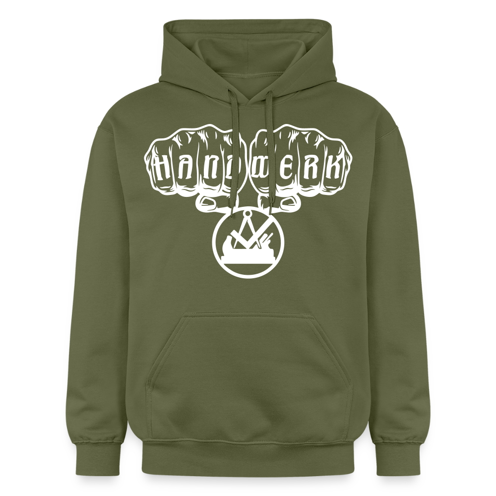 Gildan Unisex Softstyle® "Schreiner/Tischler" Militärgrün Gildan Unisex Softstyle® Midweight Hoodie