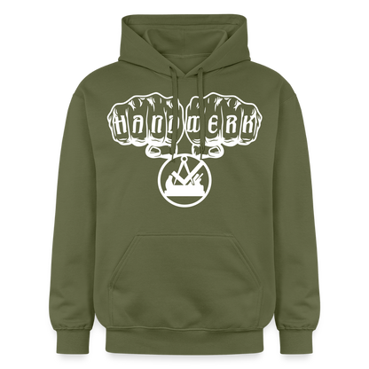 Gildan Unisex Softstyle® "Schreiner/Tischler" Militärgrün Gildan Unisex Softstyle® Midweight Hoodie