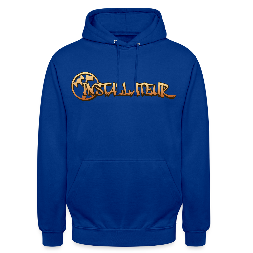 Unisex Hoodie "Installateur" Royalblau Unisex Hoodie