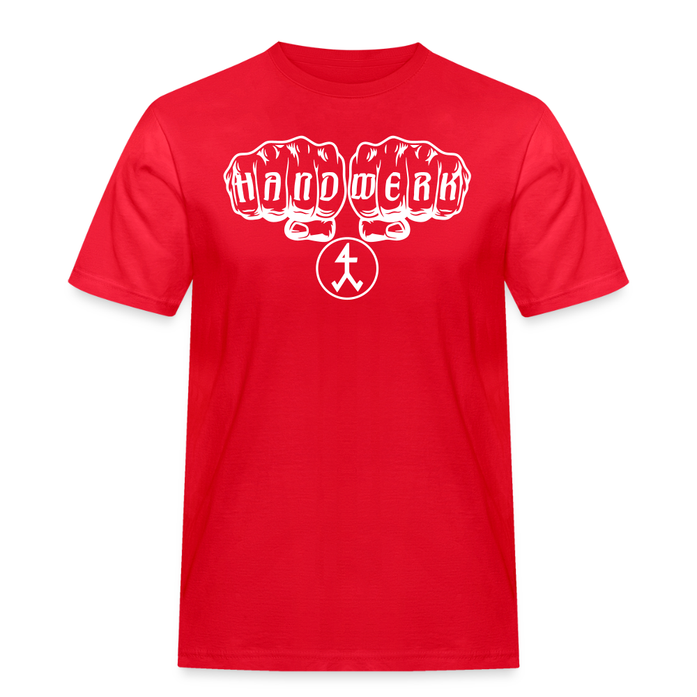Männer Workwear T-Shirt "Steinmetz" Rot Männer Workwear T-Shirt