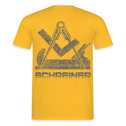 Unisex T-Shirt "Schreiner" Gelb Männer T-Shirt