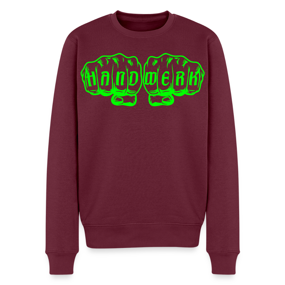 Unisex Premium Pullover "Metallbauer" neongrün Burgunderrot Männer Premium Pullover