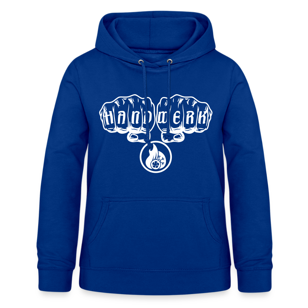 Frauen Hoodie "Klimatechniker" Royalblau Frauen Hoodie