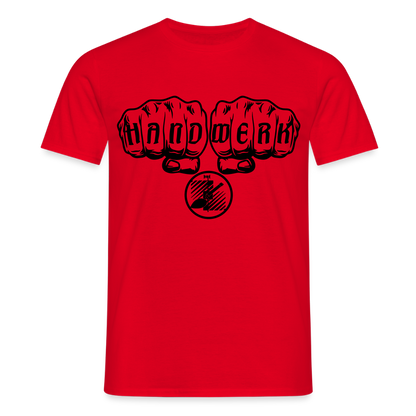 Unisex T-Shirt "Fliesenleger" Rot Männer T-Shirt