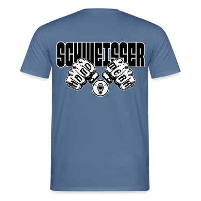 Unisex T-Shirt "Schweisser" Taubenblau Männer T-Shirt