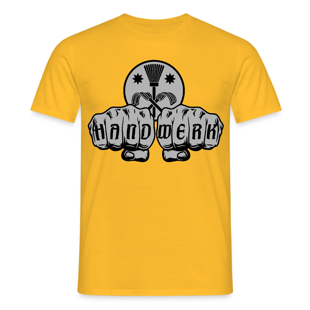 Unisex T-Shirt "Schornsteinfeger" Gelb Männer T-Shirt