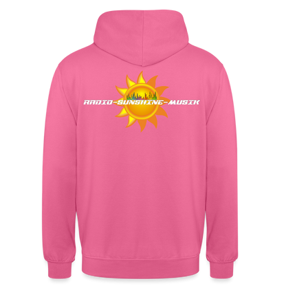 Unisex Hoodie "Radio-Sunshine-Musik" (beidseitig bedruckt) Pink Unisex Hoodie