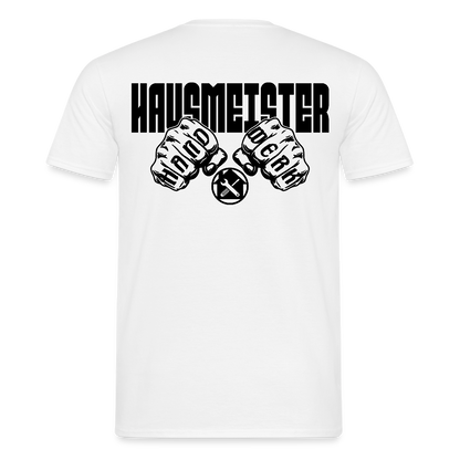 Unisex T-Shirt "Hausmeister" Weiß Männer T-Shirt