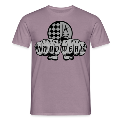Unisex T-Shirt "Bodenleger" Lilagrau Männer T-Shirt