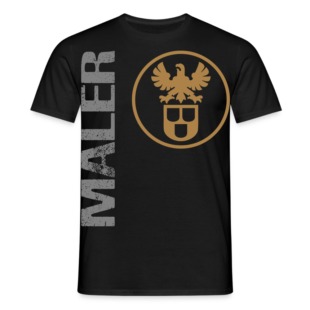 Unisex T-Shirt "Maler" Schwarz Männer T-Shirt
