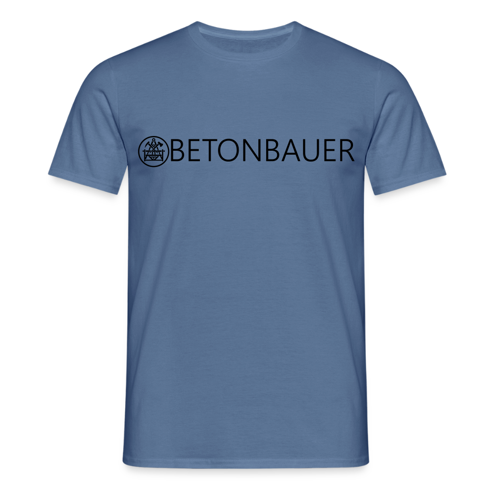 Unisex T-Shirt "Betonbauer" Taubenblau Männer T-Shirt