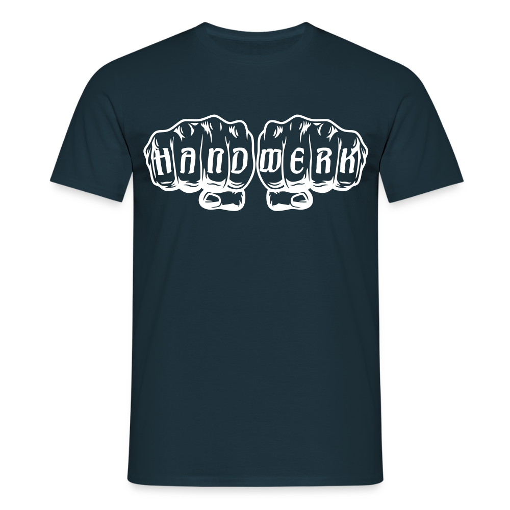 Unisex T-Shirt "Handwerk" Navy Männer T-Shirt
