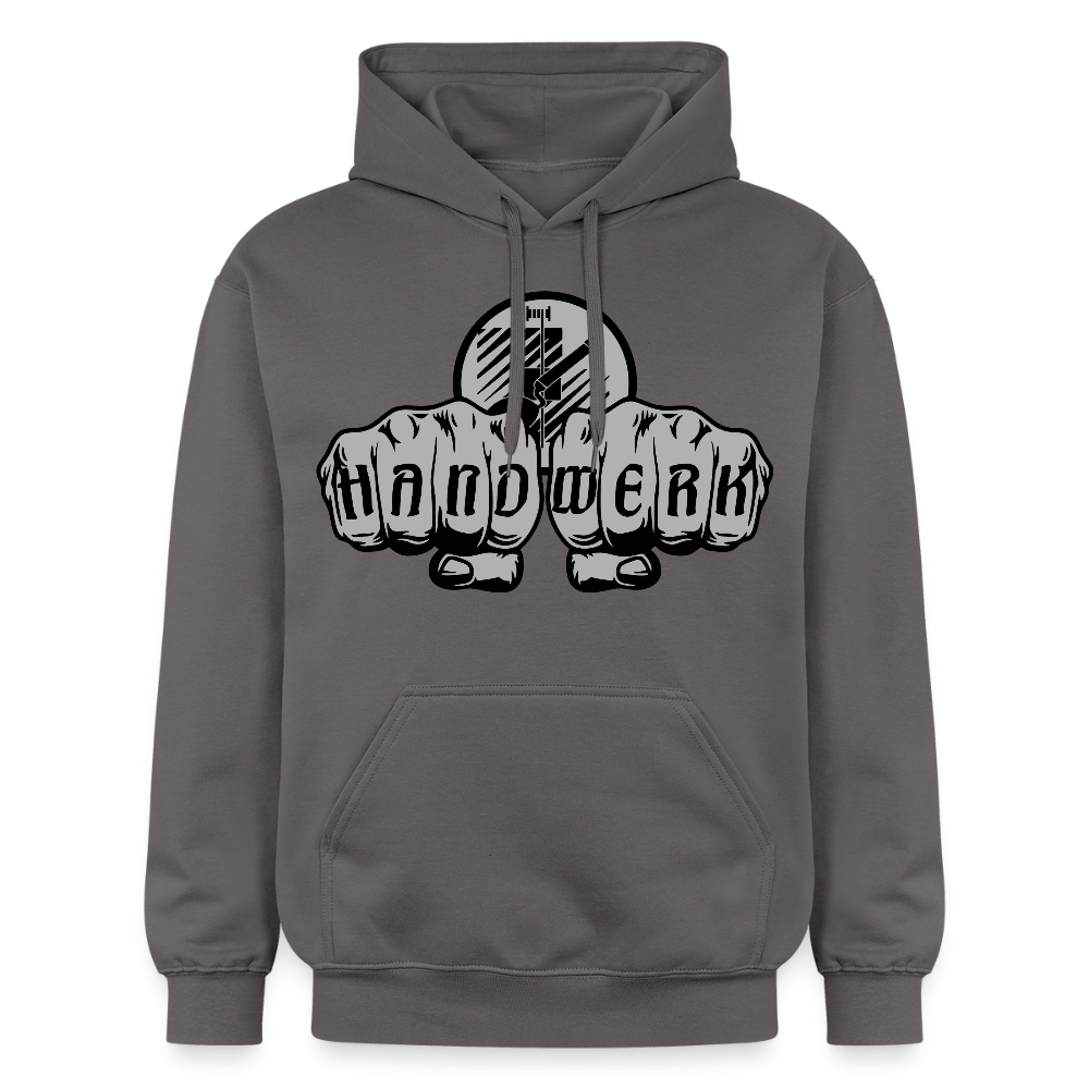 Gildan Unisex Softstyle® "Fliesenleger" Dunkelgrau Gildan Unisex Softstyle® Midweight Hoodie