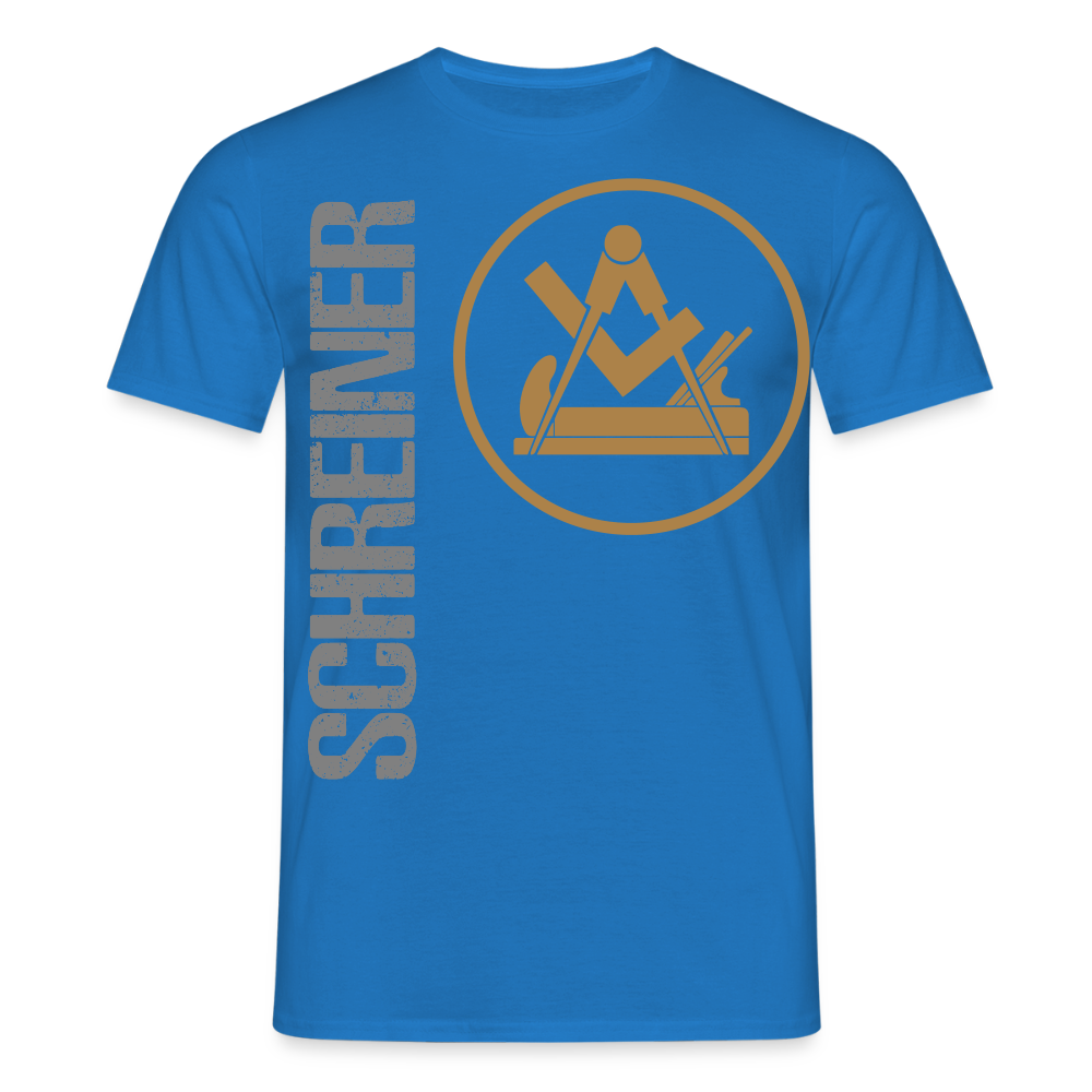 Unisex T-Shirt "Schreiner" Royalblau Männer T-Shirt