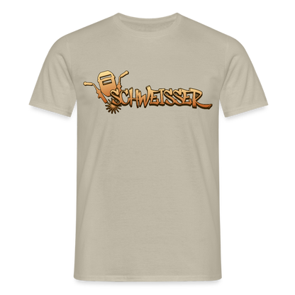Unisex T-Shirt "Schweisser" Sandbeige Männer T-Shirt