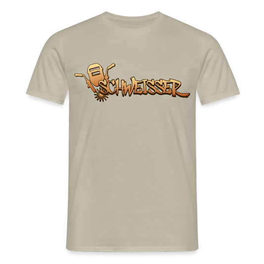 Unisex T-Shirt "Schweisser" Sandbeige Männer T-Shirt
