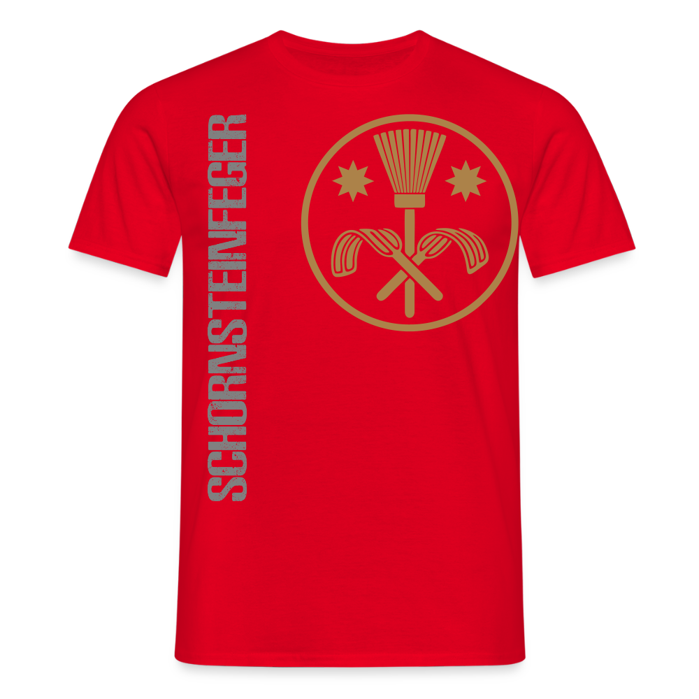 Unisex T-Shirt "Schornsteinfeger" Rot Männer T-Shirt