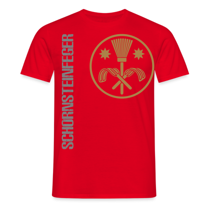 Unisex T-Shirt "Schornsteinfeger" Rot Männer T-Shirt