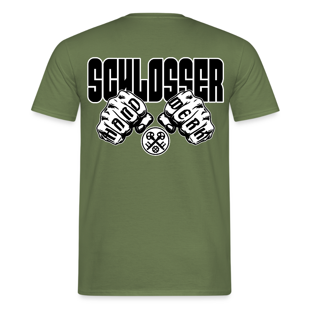 Unisex T-Shirt "Schlosser" Militärgrün Männer T-Shirt