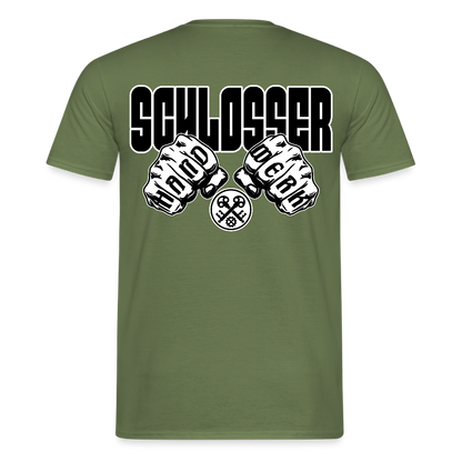 Unisex T-Shirt "Schlosser" Militärgrün Männer T-Shirt