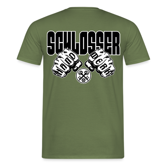 Unisex T-Shirt "Schlosser" Militärgrün Männer T-Shirt
