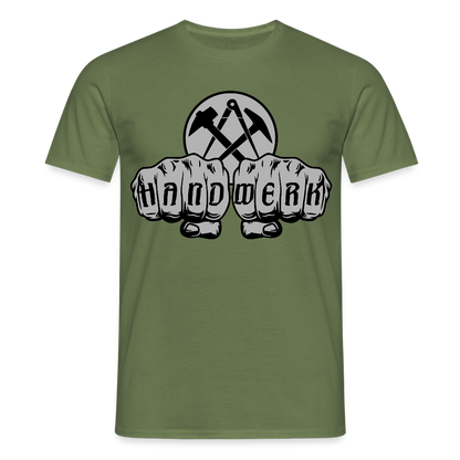 Unisex T-Shirt "Dachdecker" Militärgrün Männer T-Shirt