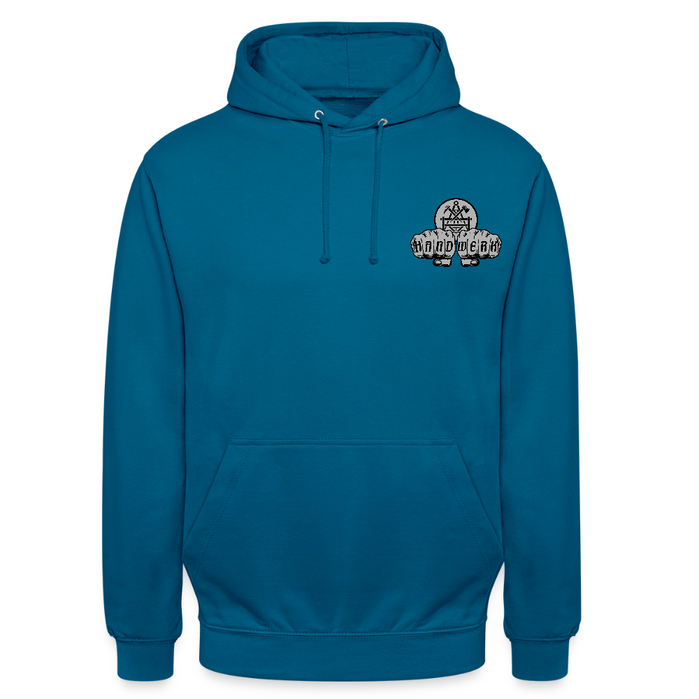 Unisex Standard Hoodie "Betonbauer" beidseitig bedruckt Tiefseeblau Unisex Hoodie