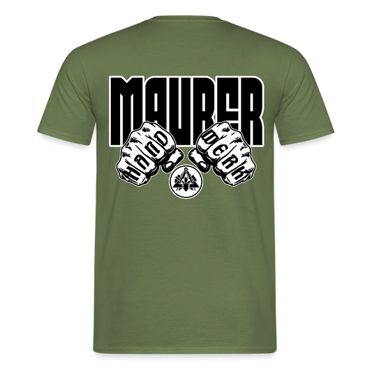 Unisex T-Shirt "Maurer" Militärgrün Männer T-Shirt