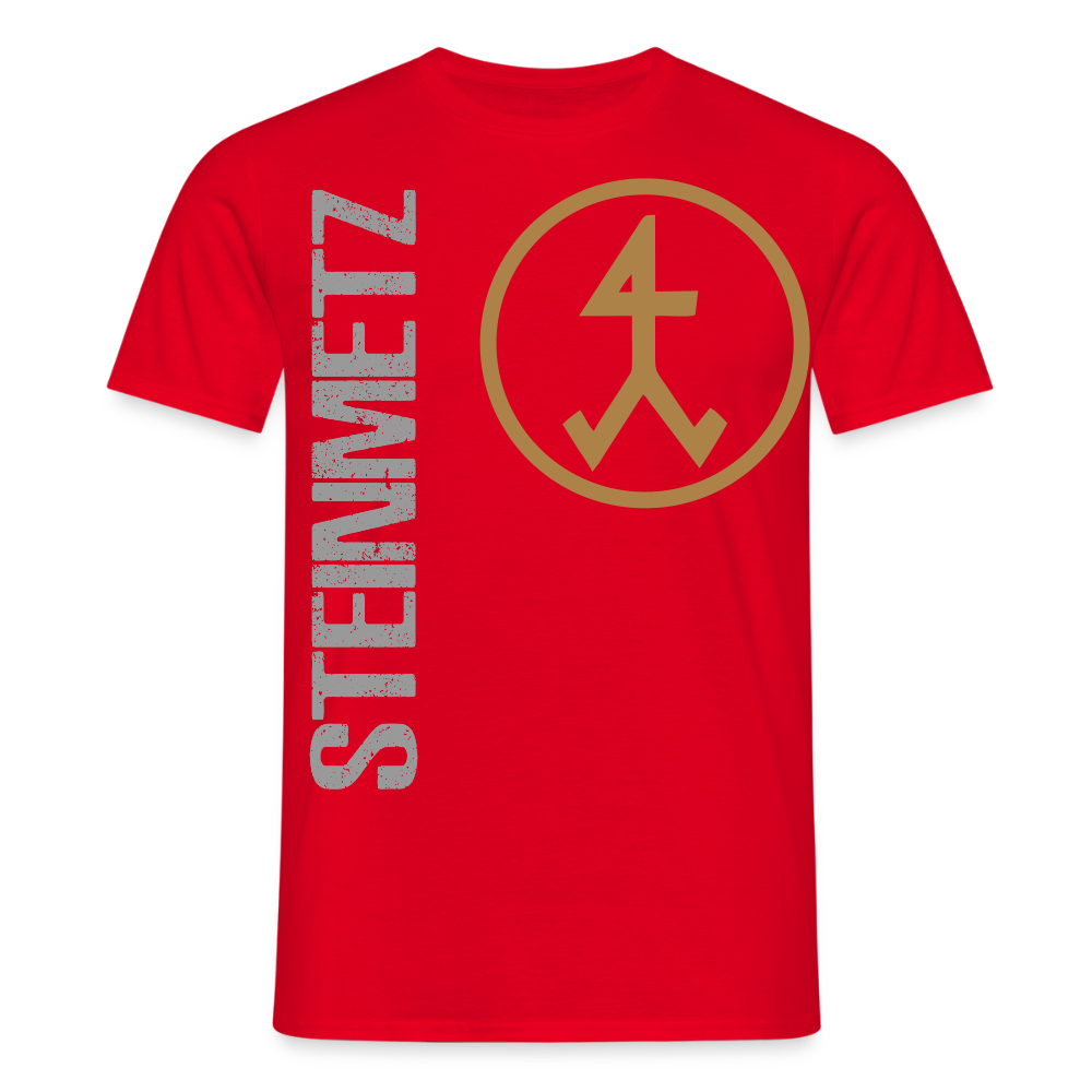 Unisex T-Shirt "Steinmetz" Rot Männer T-Shirt